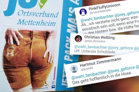 Ein Wahlplakat der Jungen Union sorgt für Aufregung im Netz.