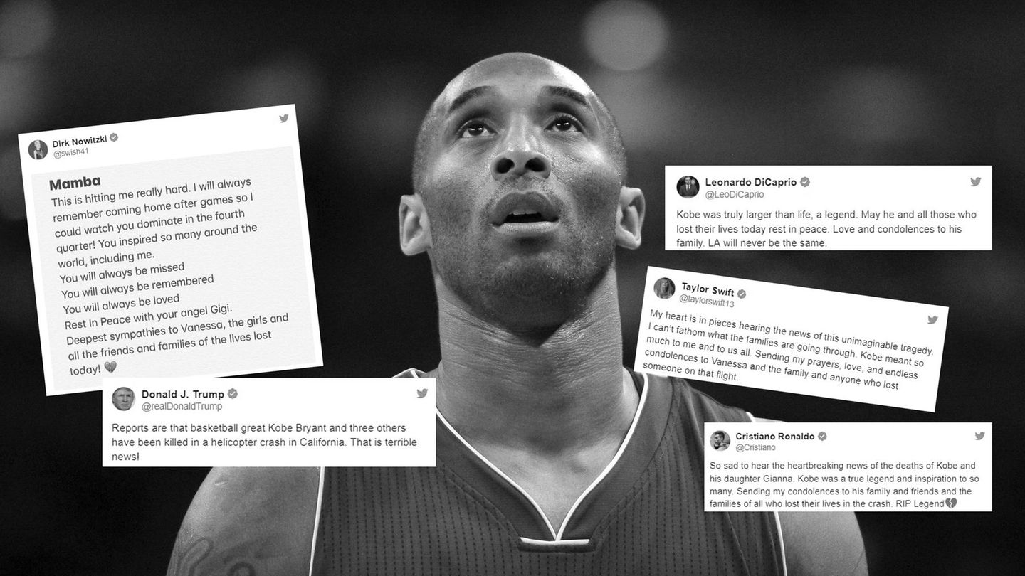 Die (Sport-)Welt reagiert auf den Tod der Basketball-Legende Kobe Bryant