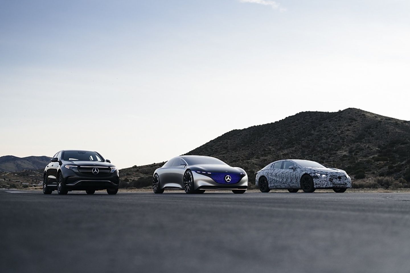 Mercedes EQS, EQC, Vision EQS