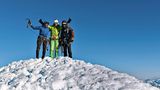 Jörn Heller, Robert Jasper und Andreas Thomann auf dem Gipfel