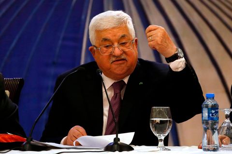 Der Palästinensische Präsident Mahmud Abbas