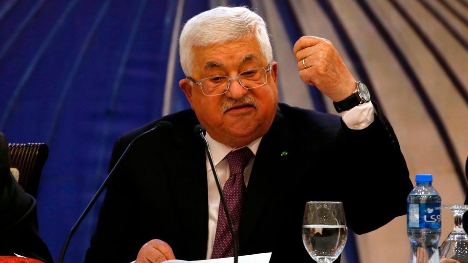 Der Palästinensische Präsident Mahmud Abbas