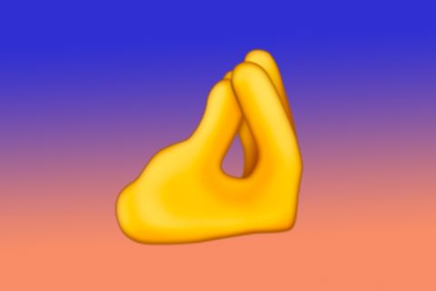 Emoji Neue Zusammengekniffene Finger Pinched fingers