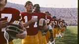 Spieler der Washington Redskins singen die Nationalhymne