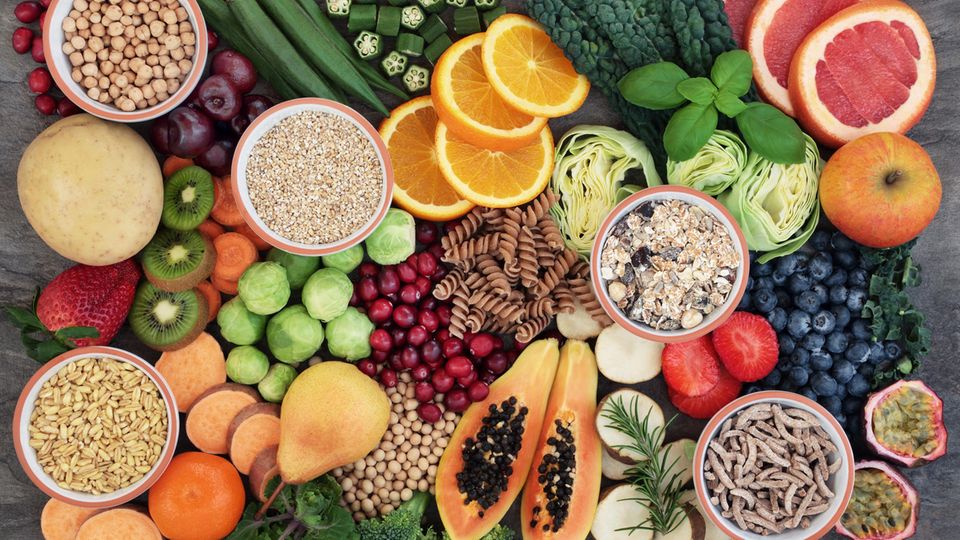 Obst und Gemüse enthält viele Ballaststoffe