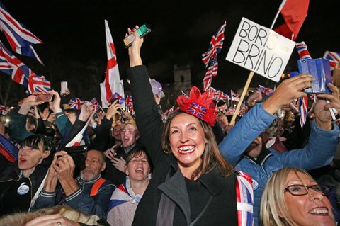 Die Brexiter feiern — die EU-Anhänger trauern