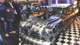 Die Borgward Isabella von 1954 mit 2000 PS - Spitze bis 325 km/h - ist erstmals auf einer Messe zu sehen. Von Drag Racing Germany.