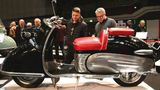 Sonderschau Motorrollerkultur in Deutschland:  Bastert Einspurauto. Der Luxusscooter sollte verhinderte Autofahrer beglücken und wurde vom Bielefelder Fabrikanten Helmut Bastert hergestellt. Die Stückzahlen blieben rar.