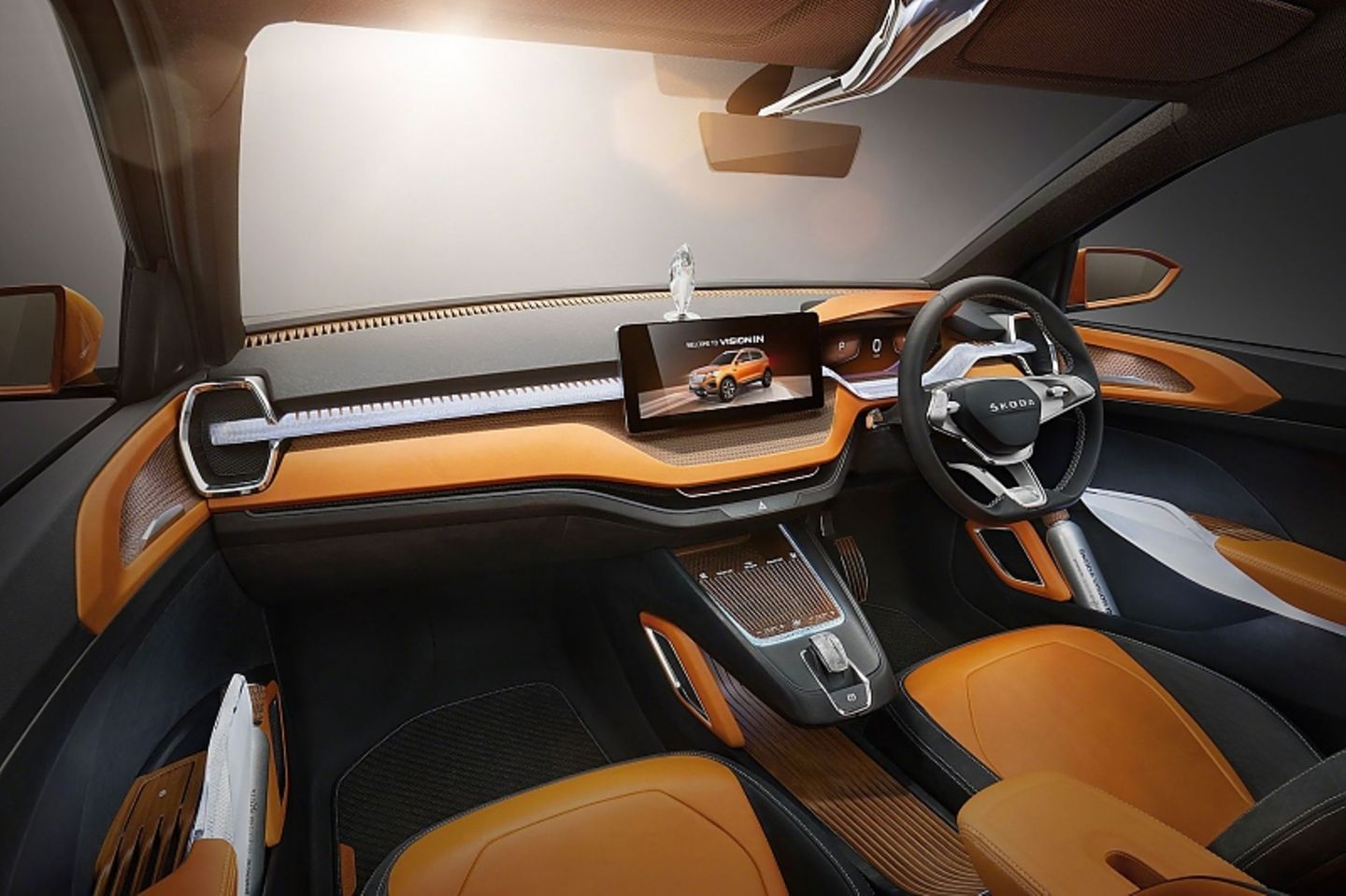 Der 12,3 Zoll Infotainment-Bildschirm ist das zentrale Bedien-Medium