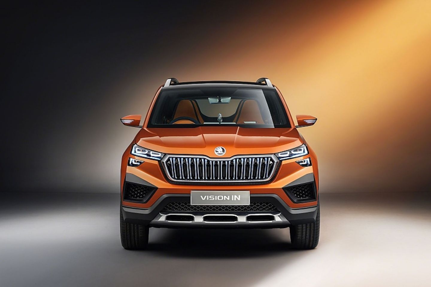 Der Skoda Vision IN trägt das typische Gesicht der tschechischen VW-Tochter
