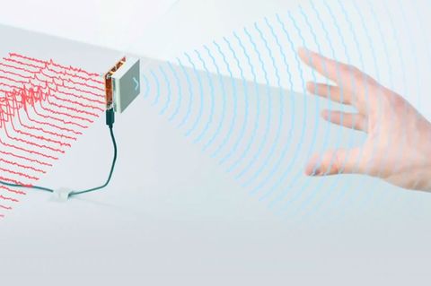 Der Radar-Chip erkennt Nähe und Bewegungen