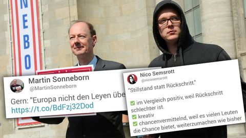 Sonneborn und Semsrott antworten auf Zwölftklässler-Tweet