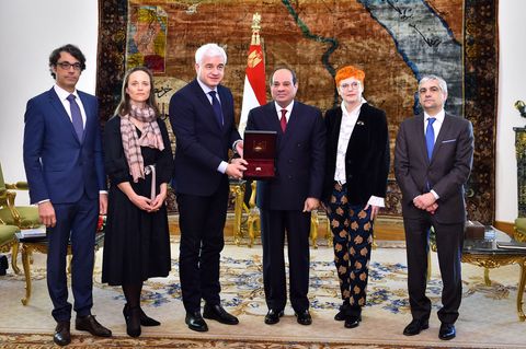 Eine Delegation des Semperopernballes in Kairo