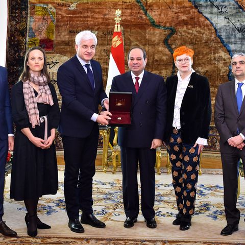 Eine Delegation des Semperopernballes in Kairo