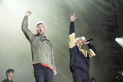 Marteria (l.) und Casper sind Teil der "Green Berlin"-Crew und machen jetzt Mode