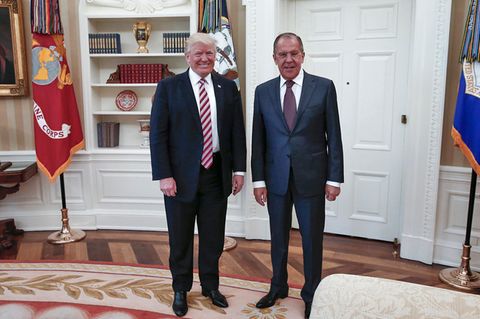 Donald Trump und Lawrow im Weißen Haus