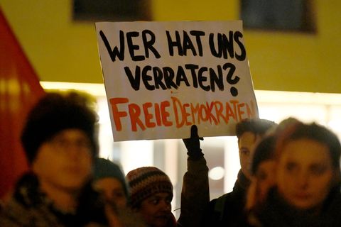 Proteste gegen die FDP