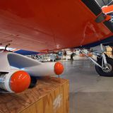 Unter der Tragfläche der DC-3