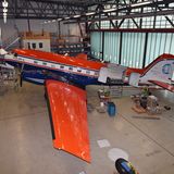 Blick von aben in den Hangar