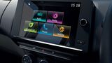 Der acht Zoll Monitor dient wie bei den anderen Renault Modellen als Kommunikationszentrale