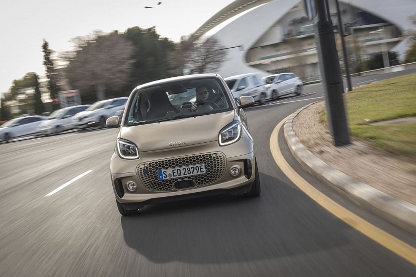 Der Smart EQ Fortwo hat einen Wendekreis von 6,95 Metern