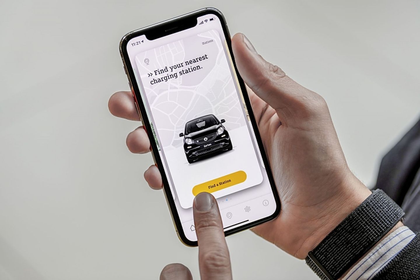 Auch Ladesäulen spürt die App auf