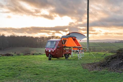 Der Elektro Frosch bietet das kleine Camperglück.