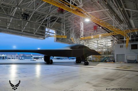 Die Renderings zeigen die Jet immer im gleichen Blickwinkel. Das Comutermodel wurde lediglich in verschiedenen Hangars platziert.