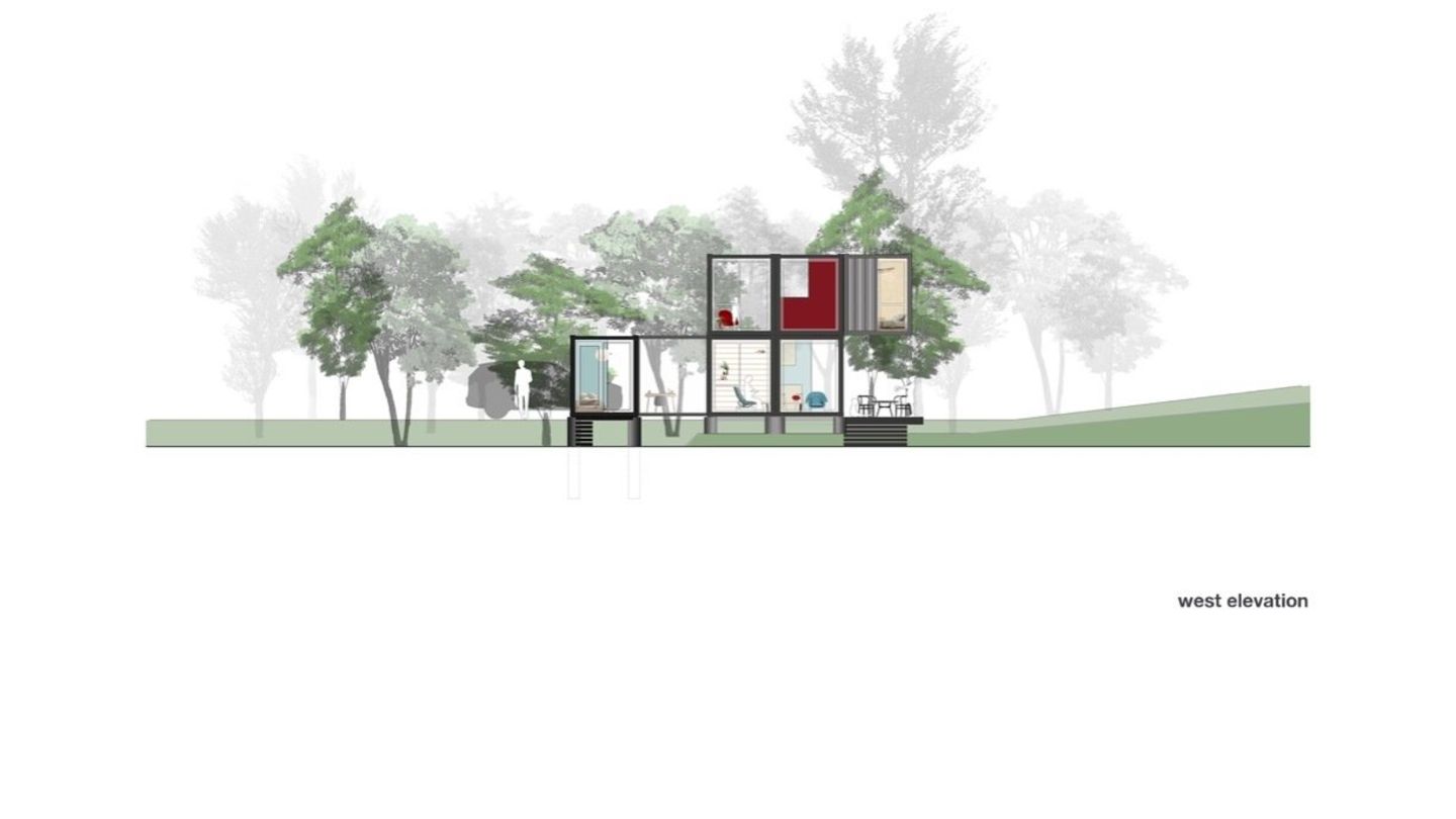 Die Seitenansicht von Amagansett Modular II