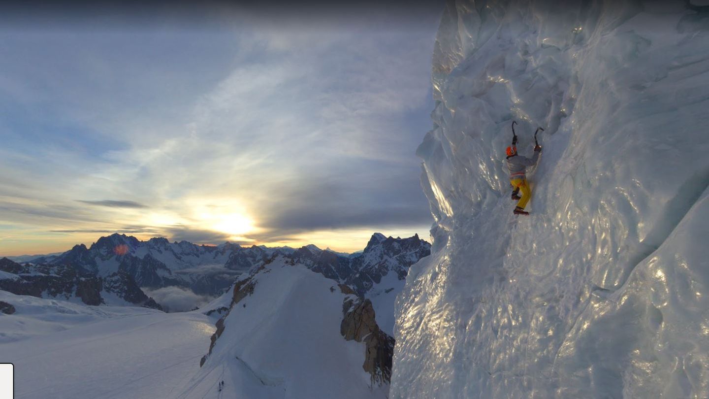 Kartendienst: Weißer Riese Auf die Zugspitze schafft man es vielleicht noch selbst, beim Mont Blanc wird das schon schwieriger. Der höchste Berg der Alpen lässt sich aber auch digital besteigen. Und frieren muss man auch nicht.