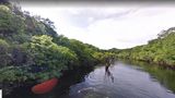 Kartendienst: Schwarzer Fluss Der Rio Negro, ein Seitenfluss des Amazonas, birgt viele Geheimnisse. Bei Google können wir sie mit dem Kanu erkunden.