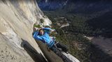Kartendienst: Zur Spitze des Kapitänbs Im Yosemite-Nationalpark in den USA thront der große El Capitan. Die steile Felswand gilt als schwierige Herausforderung für Kletterer. Warum, kann man bei der digitalen Besteigung gut nachvollziehen.