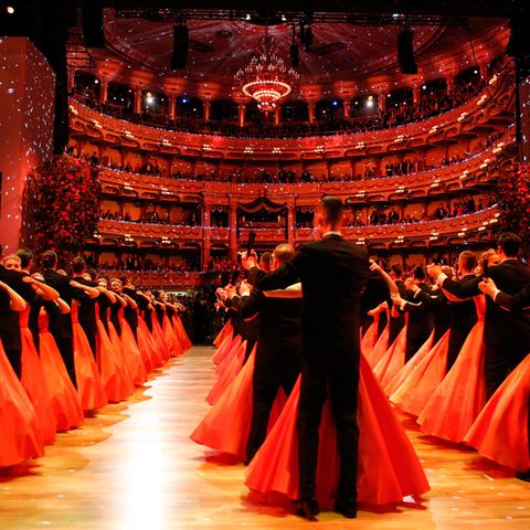 Dresden: Deputanten eröffnen den 15. Dresdner Semperopernball in die Semperoper
