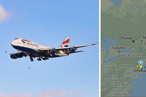Dank Sturmtief "Sabine" überquerte der Jumbojet der British Airways den Atlantik in weniger als fünf Stunden