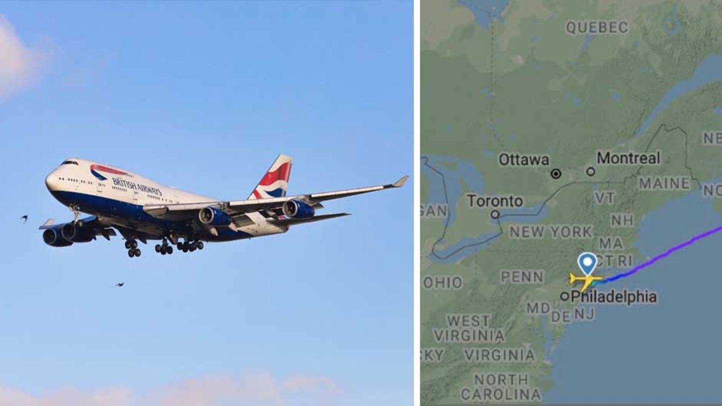 Dank Sturmtief "Sabine" überquerte der Jumbojet der British Airways den Atlantik in weniger als fünf Stunden