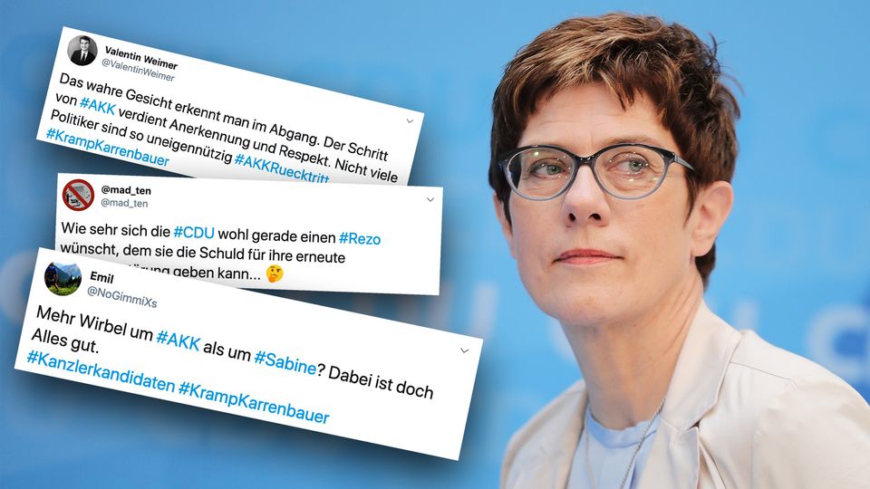 AKK-Rücktritt: So kommentiert die Netzgemeinde AKK-Rücktritt: So kommentiert die Netzgemeinde