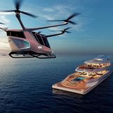 Die Yacht verfügt natürlich über einen Landeplatz für einen Hubschrauber.