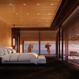 Bescheidenheit sieht anders aus: Die Schlafzimmer des Eigentümers sind mehr als opulent.