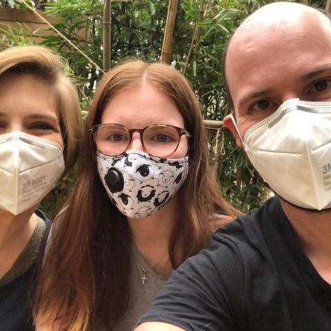 Angst vor Coronavirus: Carina La Grange mit Mann André und Tochter Josephine