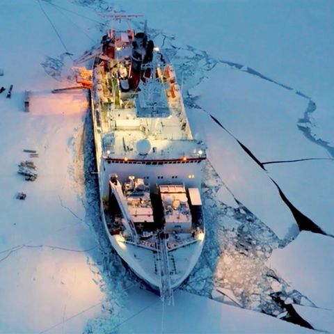 Journalistin Marlene Göring auf der Polarstern-Expedition