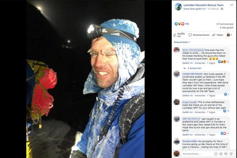 Ben Nevis in Schottland: "Absolute Idioten": Studenten gehen in Turnschuhen bergsteigen – und überleben nur knapp
