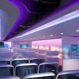 Der Innenraum ist so groß wie die Salons in einem Kreuzfahrer.