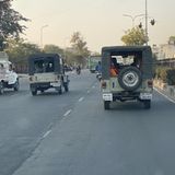 Mahindra Jeep als Taxi