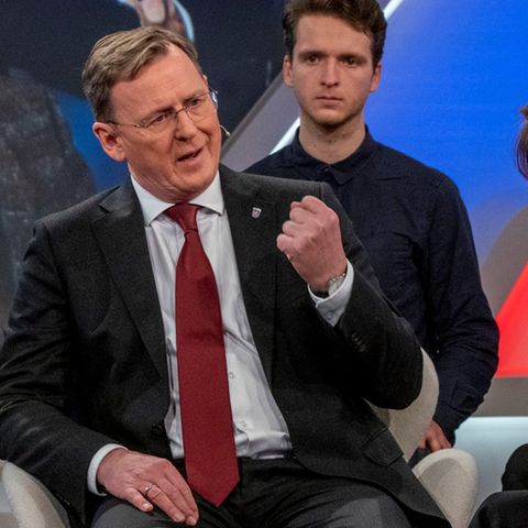 Der ehemalige Ministerpräsident Thüringens Bodo Ramelow im Gespräch mit Sandra Maischberger 