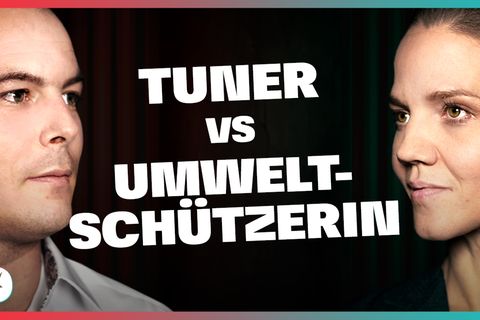 DISKUTHEK: Barbara Metz (Deutsche Umwelthilfe) und Christopher Grau (Gründer der Facebook-Gruppe "Fridays for Hubraum") diskutieren über ein Tempolimit in Deutschland