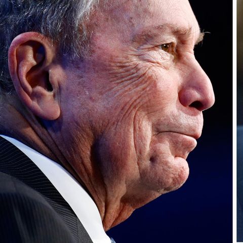 Michael Bloomberg (l.), demokratischer Präsidentschaftsbewerber, und US-Präsident Donald Trump