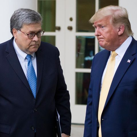 Justizminister William Barr (l.) hat Donald Trump kritisiert