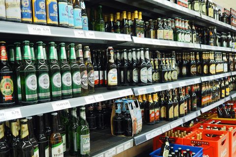 Bier im Supermarkt