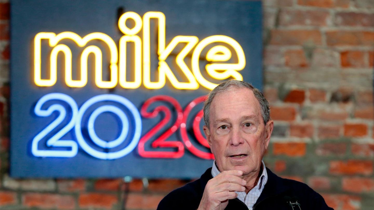 Der demokratische Bewerber für die Präsidenschaftskandidatur Michael Bloomberg