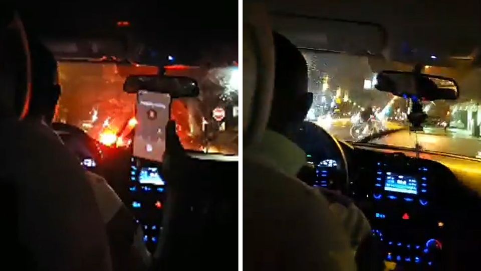 Fahrerflucht: Uber-Fahrer startet Verfolgungsjagd nach Unfall – Fahrgäste filmen Horrorfahrt Fahrerflucht: Uber-Fahrer startet Verfolgungsjagd nach Unfall – Fahrgäste filmen Horrorfahrt